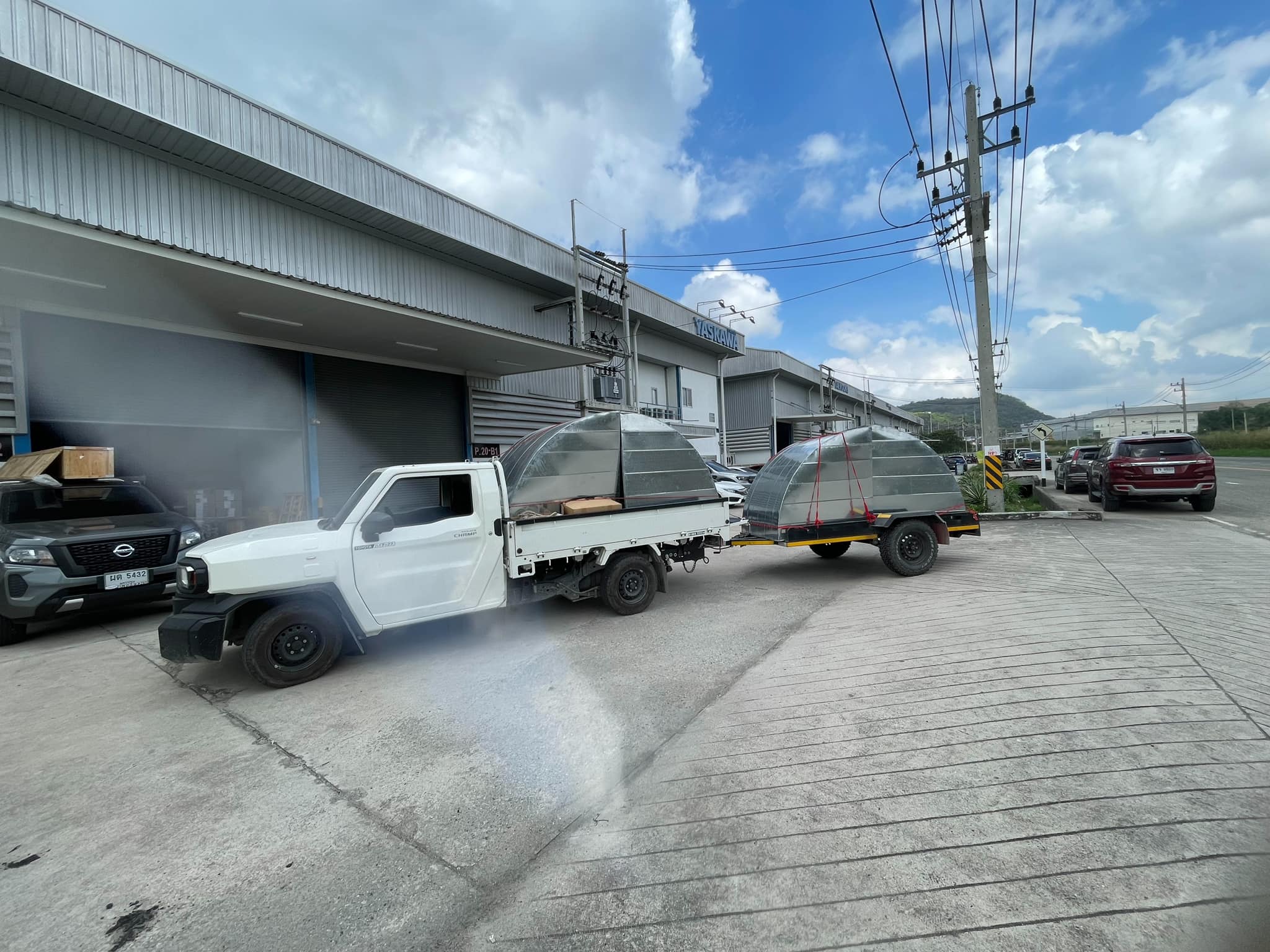 กรอบพัดลมระบายอากาศขนาด 1380x1380 mm. 